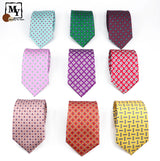 Luxury Men's 7cm Thin Printed Silk Tie Formal Leisure Office Necktie Suit Shirt Classic Accessories Wedding Party Gifts