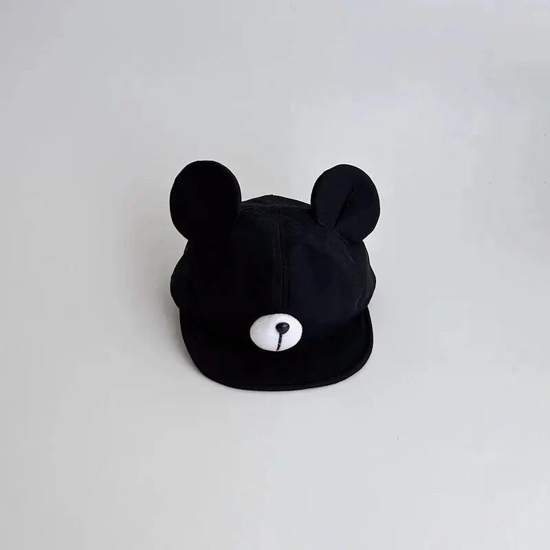 Cute Bear Ear Baby Hat Kids Boy Girl Soft Cotton Peaked Bonnet Caps Children Cartoon Casual Sun Visor Hats