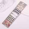 10Pcs/set 2.2'' Printed Embroidery Waterdrop Shape Hair Clips For Cute Girls BB Hairpin Barrettes Headwear Kids Hair Accessories