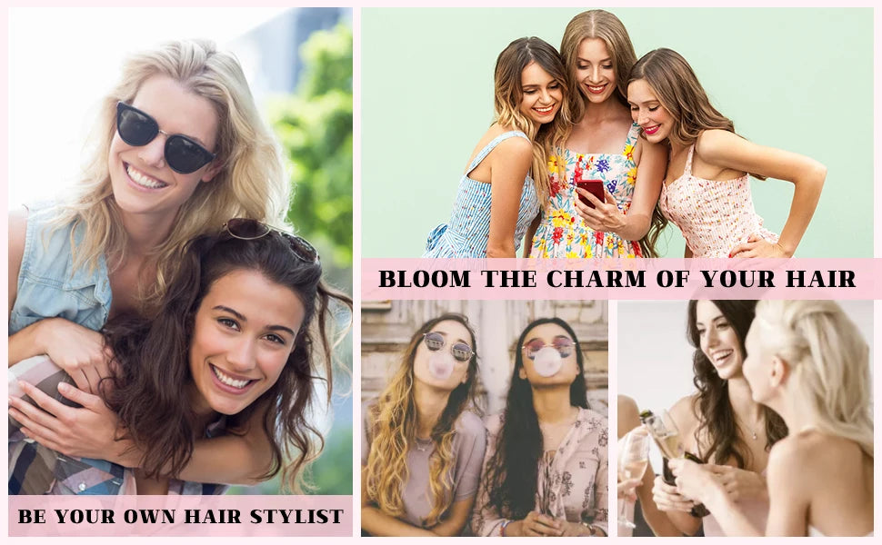 Heatless Curling Iron Headband Non-Perming And Non-Damaging Hair Comfortable To Wear A Set Of 4 Pieces Sleep Curling Tools