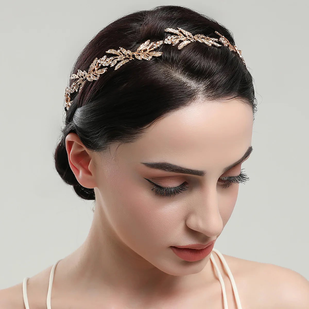 Wedding Headbands For Women Bride Handmade Crystal Rhinestone Tiaras Silver Color Hairbands Hair Accessories Queen Headband Gift