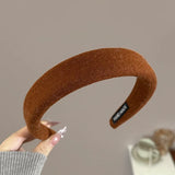 Wool Knitting Headband Hairbands Women Girls Sponge Padded Simple Hair Hoop Band Bezel Hair Accessories Autumn Winter Fashion