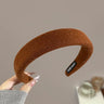 Wool Knitting Headband Hairbands Women Girls Sponge Padded Simple Hair Hoop Band Bezel Hair Accessories Autumn Winter Fashion
