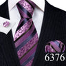 Novelty Teal Dots Tie For Men Fashion Trend Neck-Tie Woven Pocket Square Cufflinks Set Party Business Designer Barry.Wang FA-635