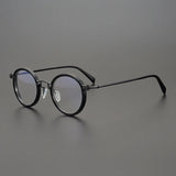 Reading Glasses Men High Quality Round Alloy Magnifying Glasses Eye Prescription 0 To +4 Clear Lens Anti Blue Light Glasses New