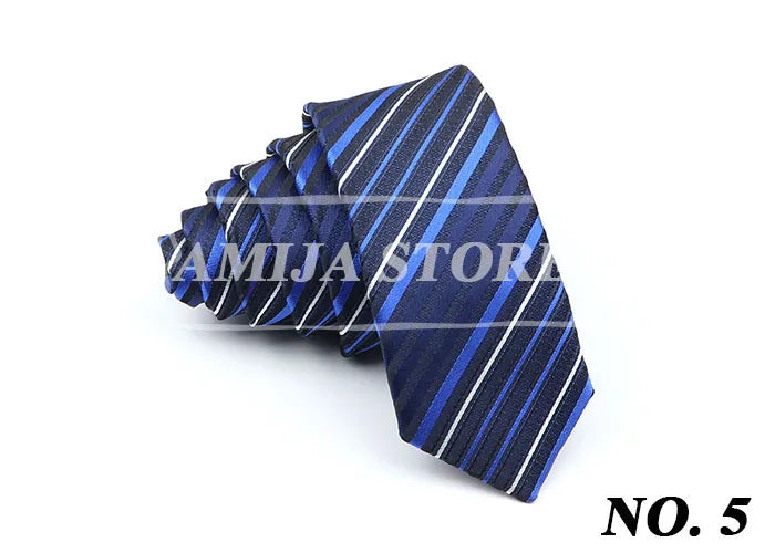 Slim Ties For Men Women Skinny Striped Plaid Paisley 5cm Necktie Casual Wear For Party Wedding Narrow Collar Male Tie Accessorie