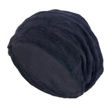 Unisex Men Women Beanie Cotton Night Sleep Cap Bonnet Chemo Hat Headwear Turban Baggy Hair Care Nightcap Pullover Hat Solid Colo