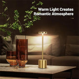 1PC Metal Classic Table Lamp USB Rechargeable Night Light Stepless Dimming Touch 3 Level Bedside Lamp Hotel Bar Decoration