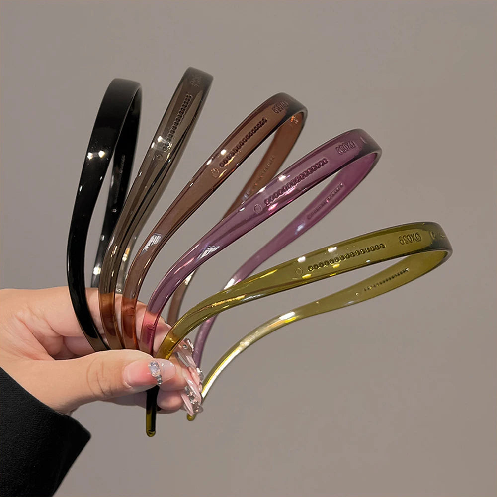 Toothed Headband Sunglasses Shaped Headband Transparent Non-slip Hair Hoop Hairstyle Fixing Tool Hair Accessories Hairband