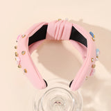 Knotted Wide Headbands Diadem For Back To School Pearls Pencil Hair Bands Kids Head Hoop Girls Children Daily Tiara Accessories
