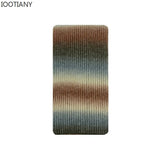 IOOTIANY New Winter Warm Striped Shawl Scarf Wool Blend Gradient Colour Knitted Wool Scarve Unisex Casual Line Shawl