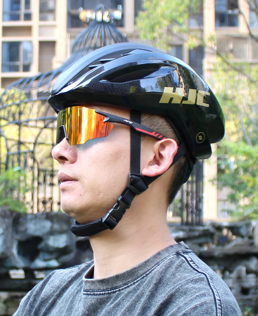 1 Lens NRC Cycling Sunglasses UV400 TR90 Sports Bicycle Glasses MTB Mountain Bike Fishing Hiking Riding Eyewear for Men Women