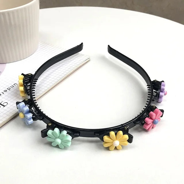 Braided Hair Bands for Girls Hair Hoop Headwear Female Flower Love Fruit Headwear Women New Fashion Hair Accessories