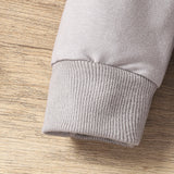 Autumn & Winter Newborn Baby ‘MAMA'S BOY’ Letter Embroidered Long Sleeved Pants Two-Piece Set