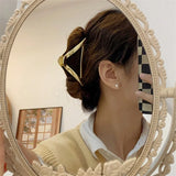 2023 New Fashion Metal Geometric Hair Claw Clip Trendy Hair Clips Hair Clamps Hairpins Party Hair Accessories For Women Headwear