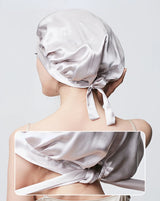Pure Silk Hair Bonnets For Women Sleeping Cap Luxury Natual Silk Sleep Cap Night Bonnet Caps Hair Protection Turban Head Wraps
