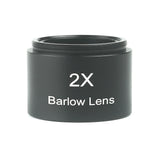 EYSDON 2X Barlow Lens 1.25 Inch Fully Metal Coated Optical Glass With Front M28*0.6mm Filter Threads for Telescope Eyepiece
