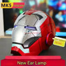 Hot Marvel 1/1 Mk5 Iron Man Autoking Helmet Remote And Voice Control Iron Man Automatic Helmet Mask With Led Light Funny Gift