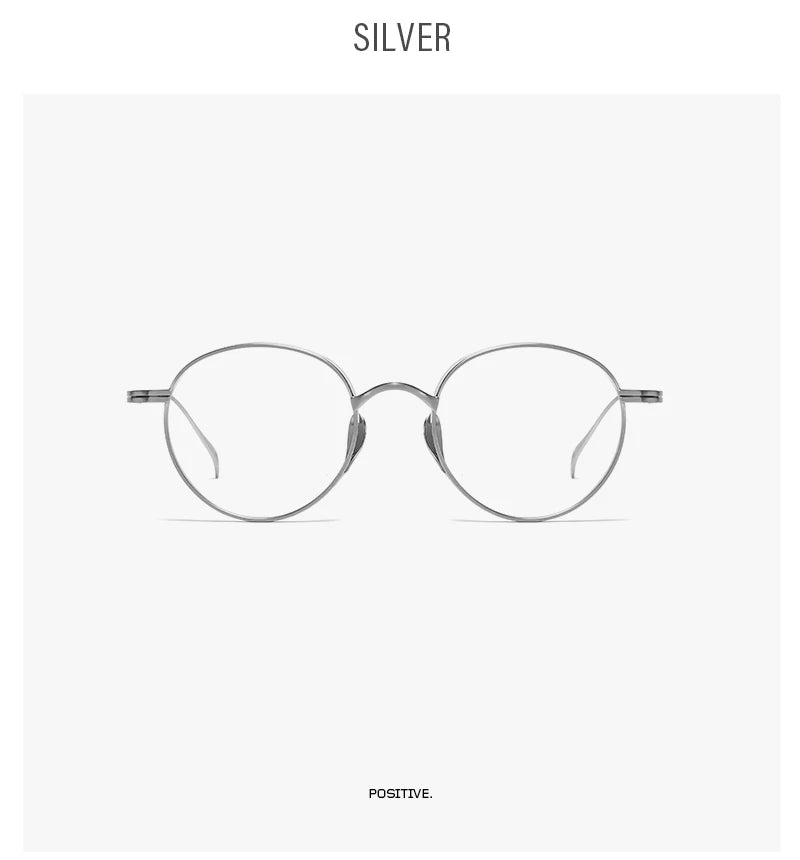 2015 Round Eyeglass Titanium Retro Square Glasses Frames Men Women Eyeglasses Frames Eyewear Business Korean Spectacles Frame