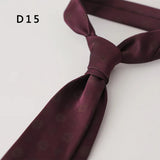 New Jacquard Polyester 8CM Formal Red Brown Neckties Men's Casual Cartoon Neck Tie Suit Cravat Wedding Party Banquet Accessories