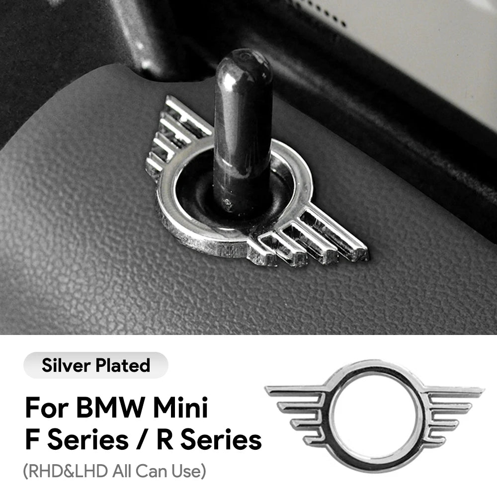 1 piece Metal for Mini Cooper One S F55 F56 F57 F60 R55 R56 R57 Countryman Car Door Lock Pin Wing Emblem Badge Decal