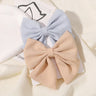 2pcs/set 4.5" Cheer Bow Hair Clip for Kids Lovely Grosgrain Ribbon Hairgripes Girls Delicate Bowknot HairPins Baby Headwear Set