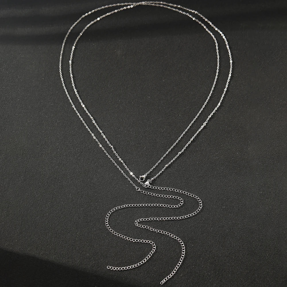 Stainless Steel Waists Chain Fashion Minimalist New Design Waists Chain Exquisite Layered Chain Waists Chain For Women Jewelry