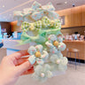 10pcs/set Flower Bowknot Elastics Hair Ties for Girl Children Cute Rubber Bands DIY Colorful Hair Bands Hair Accessories