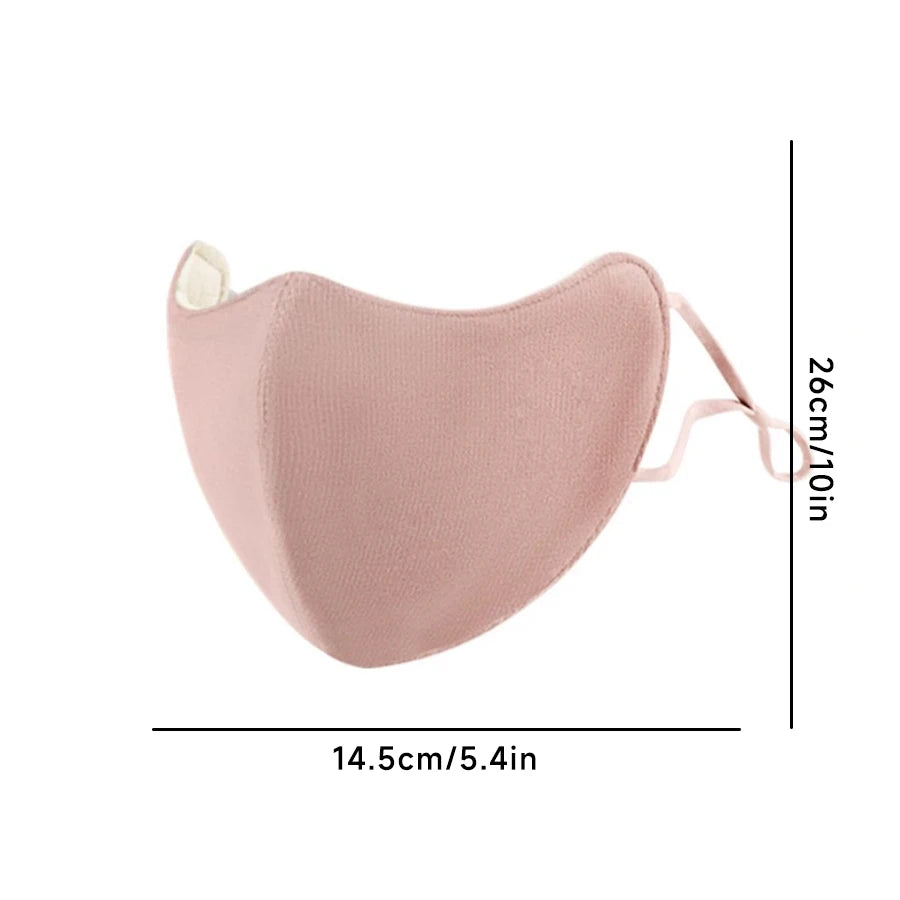 Fashion Warm Face Mask for Women High Quality Washable Reusable Anti Dust Windproof Mouth-muffle Winter Warm Breathable Mask