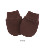 Newborn Baby Hat with Gloves Autumn Winter Warm Cotton Kids Beanies Stuff Children Accessories Infant Nightcap 0-6 Months Babies