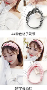 Cross elastic headband chiffon silk headband ladies headband hair accessory sports face wash