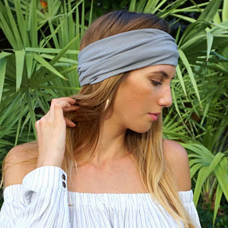 Summer Sports Yoga Headbands for Women Simple Adjustable Men Running Absorb Sweat Elastic Hair Bands Solid Headband Wholesale