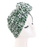 African Print Turban for Women New Fashion Pre-Made Top Knot Head Wraps Flower Stretch Hijab Ladies Party Wedding Headdress