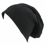 Women Men Sleeping Hat Baggy Beanie Satin Lined Night Unisex Sleep Cap Hair Care Bonnet Hair Loss Nightcap Pullover Hat Headwear