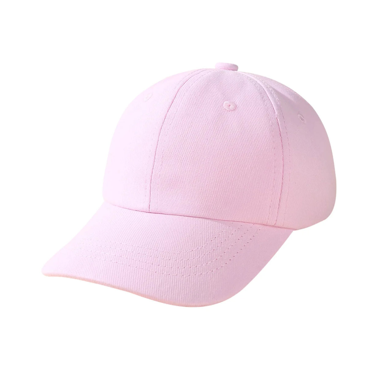 Kids Snap Back Baseball Cap Solid Color Spring Summer Hip Hop Boy Hats Sun Caps Adjustable Breathable Outdoor Travel Kids Hats