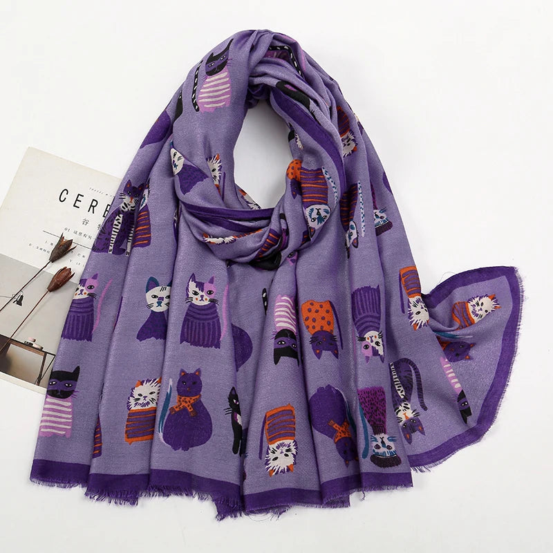 Fashion Printed Leopard Scarf Female Spring Muslim Women Hijab Scarves Tassel Large Size Headband Handkerchief Women's Bandana
