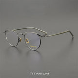 Top Quality Acetate Titanium Optical Glasses Frame Luxury Vintage Computer Eyeglasses Designer Ultra-Light  Eyewear