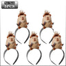 5PCS Headband Cartoon Mouse Hairband New Cartoon Plush Doll Headband French Wide-brim Hairpin Photo Headwear Creative Girl Gift