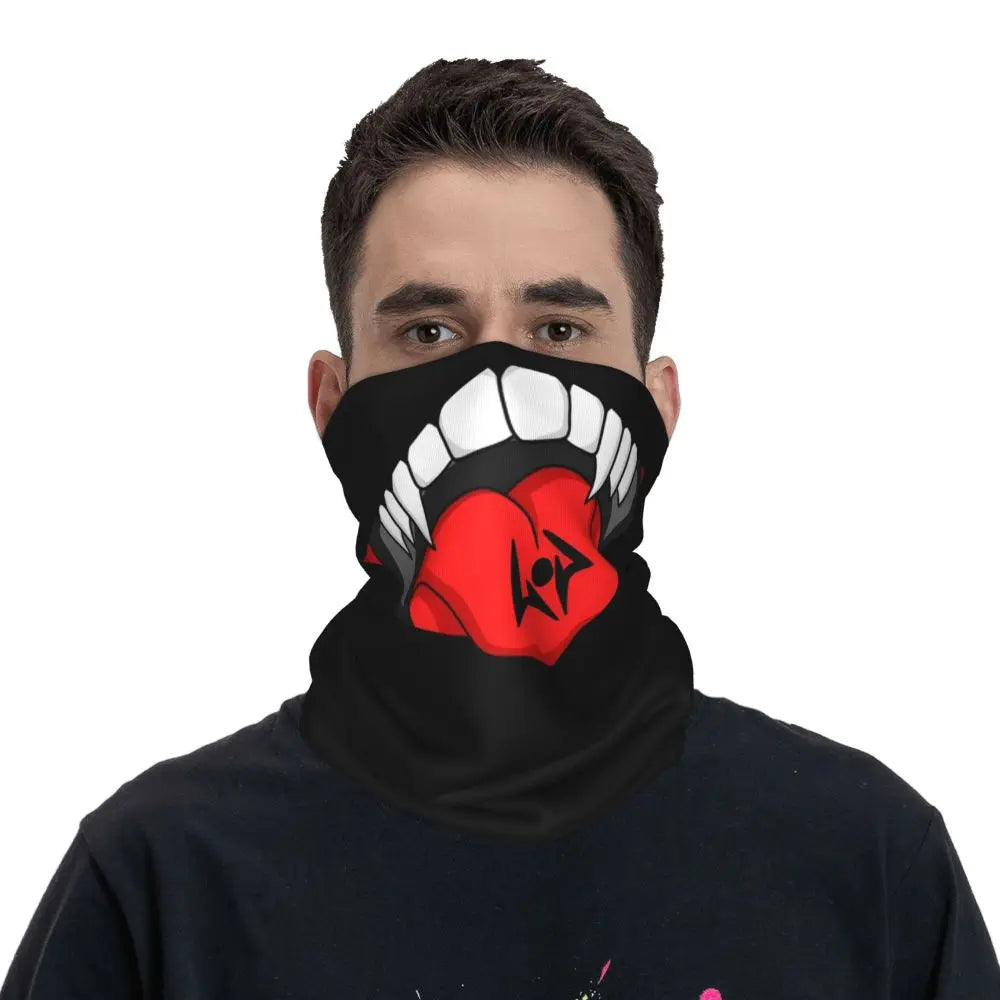 Jujutsu Sukuna Mouth Kaisen Bandana Neck Cover Printed Comic Mask Scarf Multifunctional Headband Outdoor Sports Unisex Winter