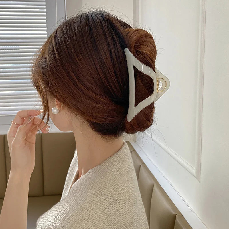 2023 New Fashion Metal Geometric Hair Claw Clip Trendy Hair Clips Hair Clamps Hairpins Party Hair Accessories For Women Headwear