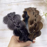 1pc Wig Twist Headbands for Women Wide Fishbone Braids Hairbands Handmade Retro Head Hoop Styling Headwear Accessories
