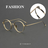 2025 NEW Titanium Handmade Glasses Frame Round Oval Retro Glasses For Men Reading Glasses Frames For Myopia For Women KMN-3003