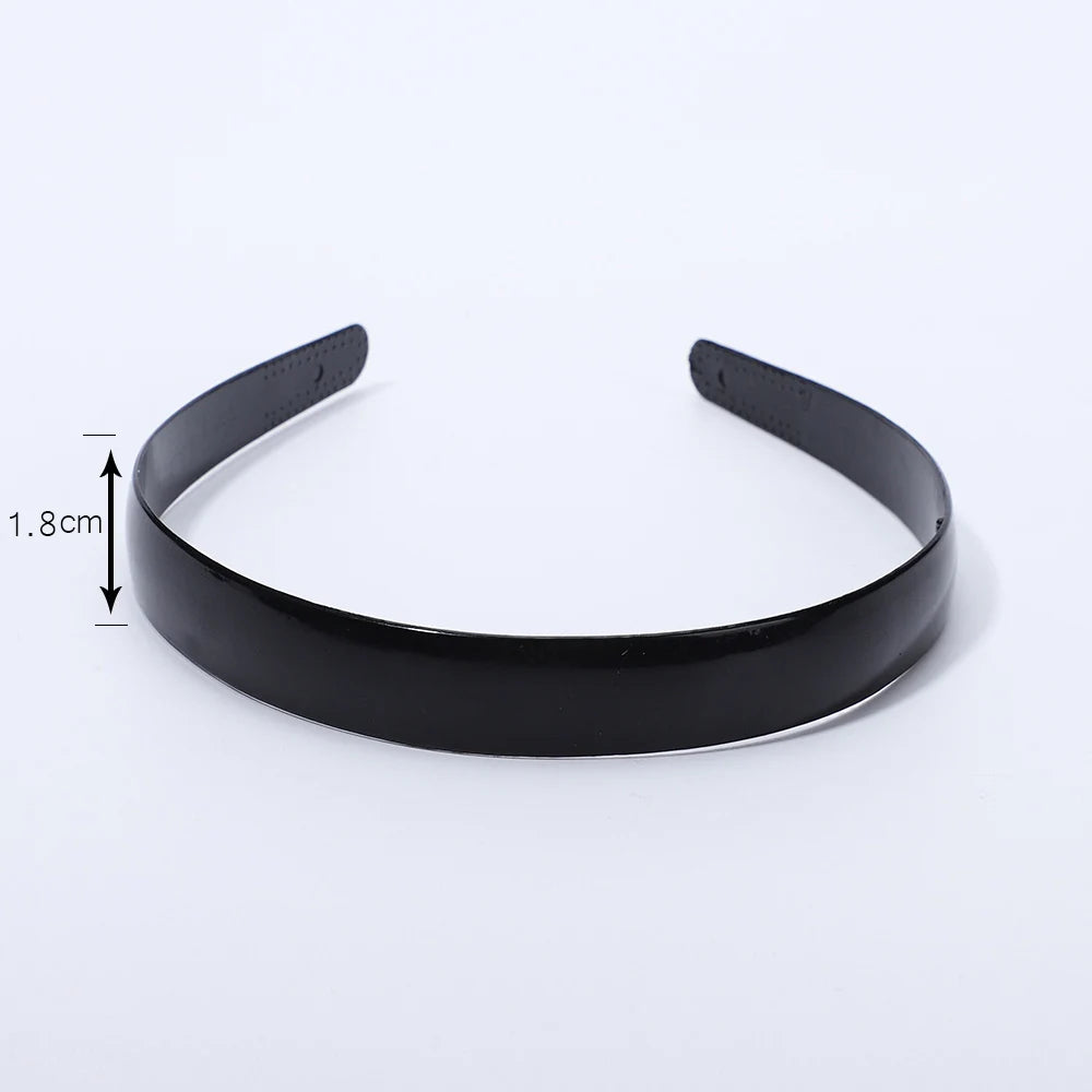 1 Piece Simple Women Headbands Fashion Head Band for Girls  Solid Black Color Casual Hair Accessories Plastic Headbans Wholesale