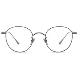 Titanium Glasses Frame Retro Round Wide-rimmed Men's Glasses Frame Anti-blue Light Optical Prescription Women Glasses Frame 835
