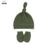 Newborn Baby Hat with Gloves Autumn Winter Warm Cotton Kids Beanies Stuff Children Accessories Infant Nightcap 0-6 Months Babies