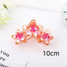 3 Head Plumeria Hair Clips Frangipani Flower Hair Claw Clip Trendy Crab Hair Claw Barrettes Hair Accessories For Girls