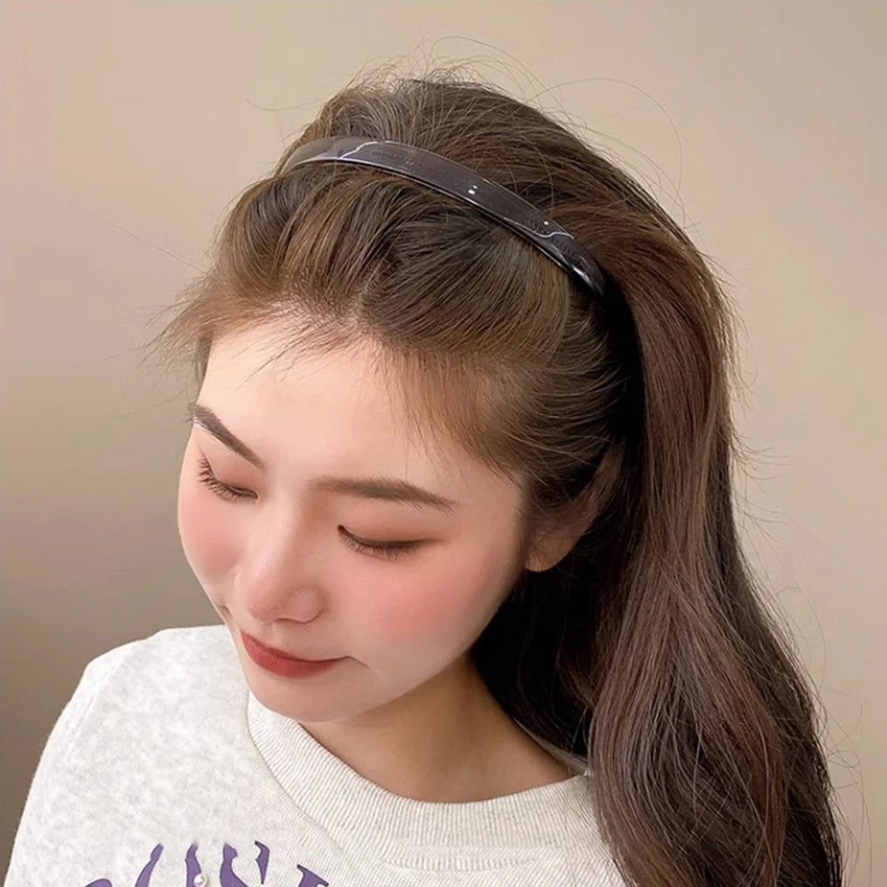 Toothed Headband Sunglasses Shaped Headband Transparent Non-slip Hair Hoop Hairstyle Fixing Tool Hair Accessories Hairband