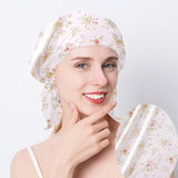100% Natural Mulberry Silk Sleeping Cap Silk Shower Cap Nightcap Housework Cooking Hair Care Bonnet Protector Hair Accessories