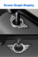 1 piece Metal for Mini Cooper One S F55 F56 F57 F60 R55 R56 R57 Countryman Car Door Lock Pin Wing Emblem Badge Decal