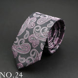 New Design Wedding Men Tie Grey Brown Green Paisley Flower Neckties Men Business Dropshipping Groom Collar Accessories Gift